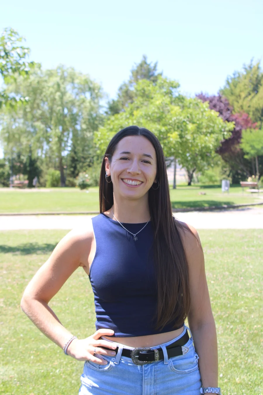 Valentina Acosta smiling outdoors
